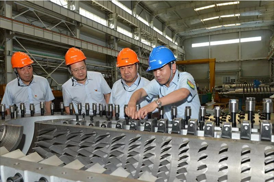 中国西电集团有限公司党委书记、董事长白忠泉一行来访陕鼓